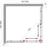 Душевой уголок BELBAGNO UNO-A-2-95-P-Cr